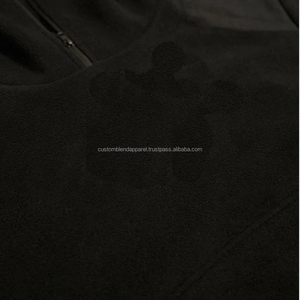 Wholesale Custom Printed Embroidered <b>Mens</b> Reversible <b>Sherpa</b> <b>Fleece</b> Full Face Zip-Up <b>Hoodie</b> Winter Soft Fabric Warm Polar - Product Image 3