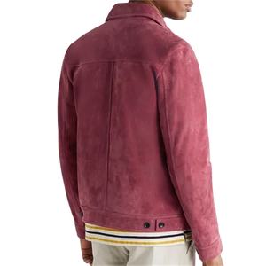 Vêtements en Offre Spéciale Produits unis Blouson aviateur en daim pour hommes Veste en cuir personnalisée vente en gros Veste en daim pour homme personnalisée - Product Image 2