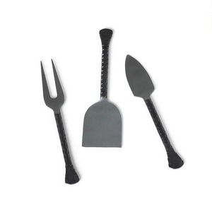 Ensemble de serveur de fromage en métal de luxe manche en résine élégant couteau à fromage et épandeur en acier inoxydable pour la restauration de mariage - Product Image 5