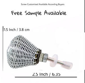 Tiradores tejidos de alambre plateado para puerta de cajón, tirador de calidad de exportación para cocina, dormitorio, tocador, Hotel, sala de estar, uso escolar - Product Image 3