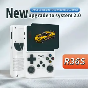 Consola de juegos portátil Retro R36s Sistema Linux Joystick analógico 3D Pantalla Ips de 3,5 pulgadas R35s Plus Reproductor de video de bolsillo portátil