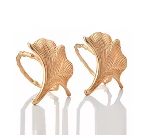 Luxurious Napkin Holder Ring Best Quality Handcrafted Carved Design High Polished Beautiful Leaf Design Napkin Rings - Product Image 2