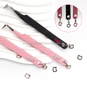 Pinzas de Depilación de Cejas de Acero Inoxidable de Primera Calidad con Punta Inclinada, Herramienta Cosmética de Diseño Elegante para la Depilación - Product Image 1