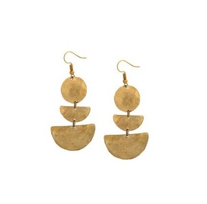 ต่างหูแฟชั่นทองเหลืองดีไซน์ใหม่ต่างหูพู่ไข่มุกปรับขนาดได้ - Product Image 2