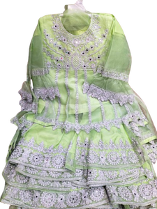 High Quality Organza <b>Dress</b> for Girls Fancy Readymade Pakistani <b>Dress</b> Breathable and Export Quality Fashionable Kids <b>Dress</b> - Product Image 6