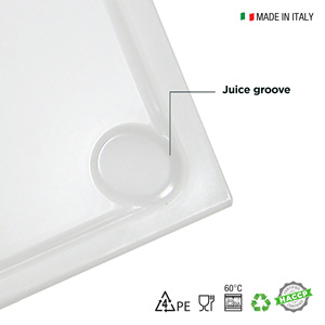 DEMOLLI Design Extra spesso 38x28cm polietilene tagliere multiuso utensile da cucina succo scanalatura Made in Italy prezzo all'ingrosso - Product Image 3