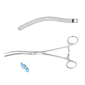 Pinzas de abrazadera intestinal Kocher de acero inoxidable de alta calidad curvadas 22cm/8,75 "Fabricante de instrumentos quirúrgicos - Product Image 4