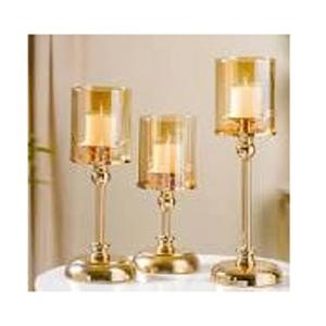 Portavelas de Pilar hecho a mano decorativo de Metal dorado mesa para Navidad, portavelas de Diwali decoración del hogar, decoración de mesa - Product Image 1