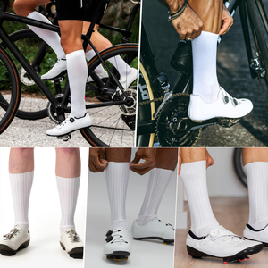 <span class=keywords><strong>Calcetines</strong></span> de <span class=keywords><strong>Ciclismo</strong></span> <span class=keywords><strong>Personalizados</strong></span>, Ligeros, Aerodinámicos, Deportivos, Blancos, con Punta Sin Costuras, Antideslizantes, de Silicona, para Hombre - Product Image 5