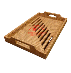 Accesorios de cocina de diseño atractivo Bandeja de madera para el hogar Hotel Comida y bebidas Bandeja para servir - Product Image 5