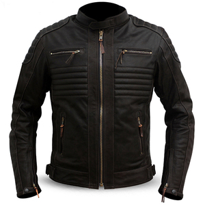 Veste de protection moto personnalisable en cuir pour homme - Product Image 2