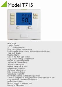 24v 5/2 प्रोग्राम योग्य Husa शैली हीटिंग रूम थर्मोस्टेट सीनेट - Product Image 5