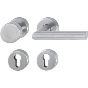Amsterdam FS-E58/42H/42HS/1400 Fire Protection <b>Set</b> Stainless Steel F69 D/K Door 40-65mm Thickness PZ DIN for Left/Right HOPPE - Product Image 1