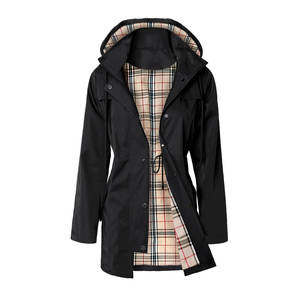 OUDINA - Abrigo Largo Tipo Gabardina para Mujer, Diseño Único de Piel de Serpiente, Transpirable, Impermeable, Cortavientos, para Todas las Estaciones - Product Image 2