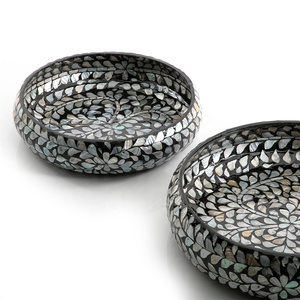Arabian Wholesale Mother of Pearl <b>Chocolate</b> Bowl Black Seashell Inlay <b>Chocolate</b> Serving Bowls for <b>Ramadan</b> Eid Mubarak - Product Image 2