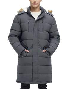 Chaqueta acolchada con cuello levantado personalizada OEM para hombre, ropa informal con capucha brillante para invierno, chaqueta al por mayor para hombre - Product Image 3