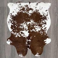 Vente en gros de cuir de vachette brun naturel véritable, taille personnalisée, imprimé animal papillon, vintage, ouvert, imperméable, grande capacité