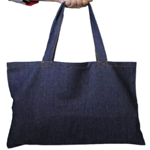 Sac fourre-tout en toile 100% coton avec logo personnalisé, poignée longue, fermeture éclair, écologique, résistant, multi-usages, sac de shopping - Product Image 2