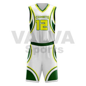 Pantalones cortos de baloncesto personalizables de alta calidad con certificado BSCI, conjunto de uniforme deportivo impreso transpirable, estilo actualizado, venta al por mayor - Product Image 1