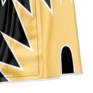 Shorts MMA personnalisés pour hommes, impression par transfert thermique, jaune et noir, satin, logo imprimé, séchage rapide, respirant, léger - Product Image 6