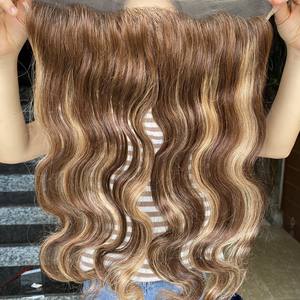 Extensiones de trama de cabello humano Remy virgen vietnamita 100%, estilo de onda profunda suelta con ondas corporales en Color Piano para mujeres negras - Product Image 3