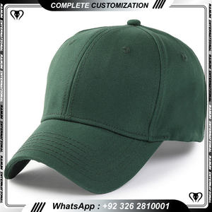 หมวกเบสบอลสำหรับเล่นกีฬา6แผงหมวกผ้าคอตตอนสีพื้นแบบปรับได้ - Product Image 4