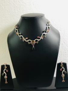 ชุดสร้อยคอและต่างหู3ชิ้นทำจากเงิน925สเตอริ่งพลอยทัวร์มาลีนธรรมชาติสวยงามมากไม่ซ้ำใครสำหรับทุกโอกาส - Product Image 6