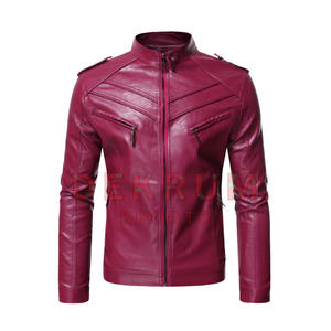 Blouson en cuir personnalisé pour homme 2026 – Blouson en cuir véritable ajusté pour homme, en promotion - Product Image 3