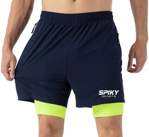 Pantalones cortos de entrenamiento físico para hombre con múltiples bolsillos, ropa activa ligera para correr en el gimnasio de secado rápido - Product Image 3