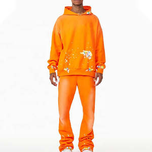 Nueva llegada de los hombres de alta calidad Streetwear de dos piezas chándal personalizable con capucha y pantalón conjunto XL tamaño impreso Technics - Product Image 1