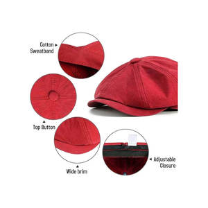 Gorra de taxista de alta calidad de moda Diseño ligero Logotipo personalizado Gorra superventas personalizada - Product Image 6