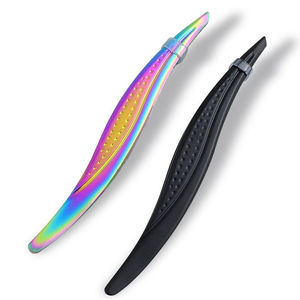 Pinza de Cejas de Acero Inoxidable de Primera Calidad con Punta Puntiaguda para un Aseo de Cejas con Estilo de Salón en Casa, Logotipo Personalizado - Product Image 1