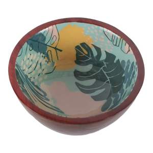 Factory Direct Wooden <b>Bowl</b> Printed Inside Decal Enamel <b>Wood</b> Fruit <b>Salad</b> <b>Bowl</b> Handmade Natural <b>Wood</b> <b>Salad</b> <b>Bowl</b> Eco Friendly - Product Image 3