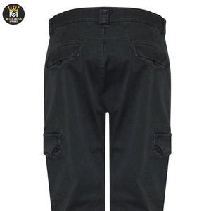 Pantalon cargo droit solide respirant taille mi-haute Fitness Sports Homme Haute qualité Multi-poches Tactique Polyester/Coton - Product Image 6