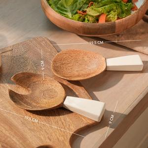 ช้อนไม้และเรซิ่นดีไซน์ใหม่ คุณภาพเยี่ยม พร้อมเรซิ่นอีพ็อกซี่สีขาว เกรดอาหาร อุปกรณ์ครัว - Product Image 2