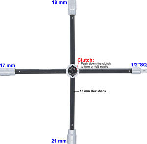 Clé coulissante résistante d'OEM ODM 260 mm pliable de crochet pour le camion et le fournisseur de Taïwan d'autobus outil à main fiable de matériel - Product Image 2
