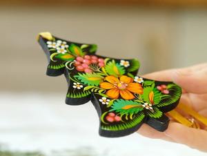 Adornos Navideños de Madera Vintage al por Mayor, Hechos a Mano, Estilo Moderno, Acabado Brillante Ecológico, Personalizables para Decoración Navideña - Product Image 4