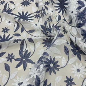 Importé net Broderie tissu tissu faire pour déguiser lehenga matériel - Product Image 1