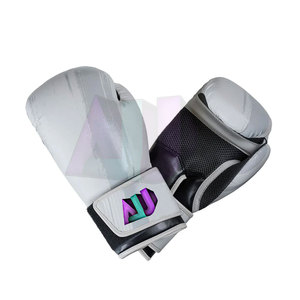 Gants de boxe professionnels sur mesure en cuir PU respirant, évacuant l'humidité, légers, fermeture à boucle et crochet pour l'entraînement au combat - Product Image 1