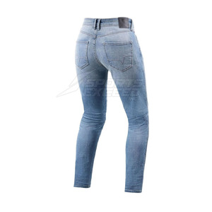 Pantalones vaqueros para mujer asequibles Pantalones vaqueros azules clásicos Pedidos al por mayor aceptados pantalones vaqueros - Product Image 4