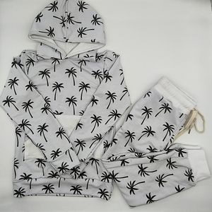 Vente en gros de vêtements pour bébés en éponge française deux pièces ensembles de vêtements pour enfants ensemble de jogging pour bébé ensemble de sweat-shirts en bambou ODM OEM - Product Image 1