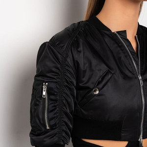 2025 nueva chaqueta Bomber para mujer, abrigo de cuero de motorista, bombardero de manga desmontable en piel de oveja, chaquetas Bomber para mujer de alta calidad - Product Image 6