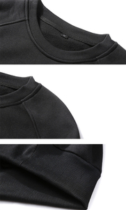 Haut court à col en V ajusté pour femmes, sweat-shirt décontracté à épaules tombantes 100% coton pour l'hiver - Product Image 2