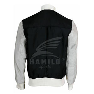 Blouson aviateur universitaire personnalisé de haute qualité pour hommes en polaire de haute qualité pour l'hiver Letterman Design - Product Image 4