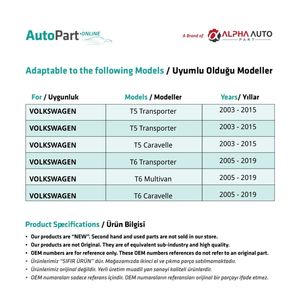 Juego de reparación de ventana corredera lateral 2 piezas para Volkswagen VW T5 Caravelle - Product Image 2