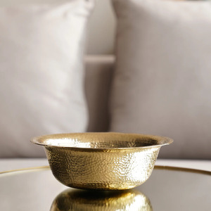 2024 nuevo estilo ensaladera de acero inoxidable de gran capacidad, cuenco para servir de mezcla de Metal, cuenco de fideos fríos de plata y oro coreano - Product Image 1