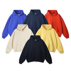 Sudadera con capucha de peso pesado de alta calidad 6XL pulóver invierno gota hombro 500 GSM 600 GSM sólido liso teñido de gran tamaño ropa cálida - Product Image 2