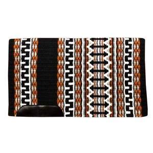Manta de fieltro trenzado de lana de primera calidad para montar a caballo, estilo occidental, con forro de tela, color y tamaño personalizables. - Product Image 1