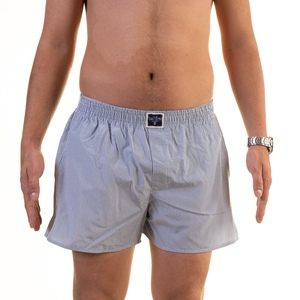 Ropa interior cómoda de alta calidad con logotipo personalizado al por mayor de algodón a cuadros Calzoncillos bóxer para hombre hechos en Turquía - Product Image 6