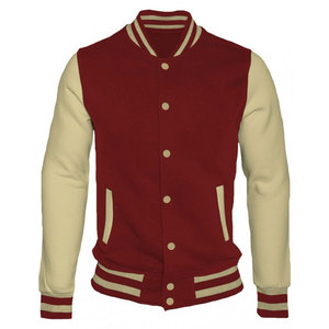 Vestes de baseball avec logo personnalisé et imprimé pour hommes Veste de baseball universitaire unie de haute qualité pour hommes - Product Image 1